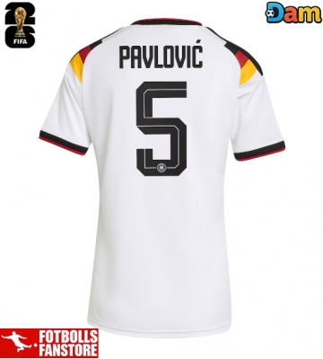 Tyskland Aleksandar Pavlovic #5 Hemmatröja Dam VM 2026 Kortärmad